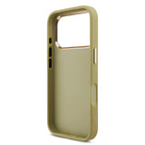 Apple iPhone 17 Pro Kılıf Guess 4G Büyük Metal Logolu Glitter Kapak Gold