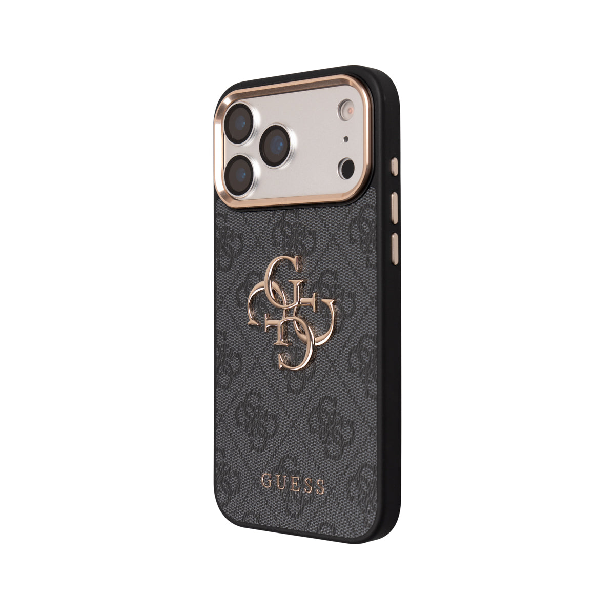 Apple iPhone 17 Pro Guess 3'lü Aksesuar Seti Kılıf Ekran ve Lens Koruyucu Siyah