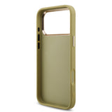Apple iPhone 17 Pro Max Kılıf Guess 4G Büyük Metal Logolu Glitter Kapak Gold