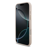 Apple iPhone 17 Pro Max Kılıf Guess 4G Büyük Metal Logolu Kalın Askılı Kapak Pembe