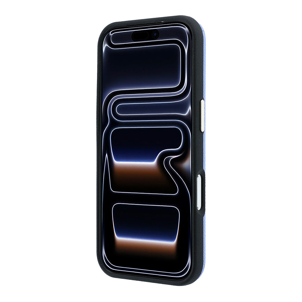 Apple iPhone 18 Pro Kılıf Guess Yazı ve 4G Resin Büyük Logolu PU Kapak Mavi