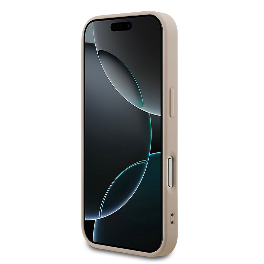 Apple iPhone 18 Pro Kılıf Guess M-safe Şarj Özellikli Small 4G Classic Kapak Pembe