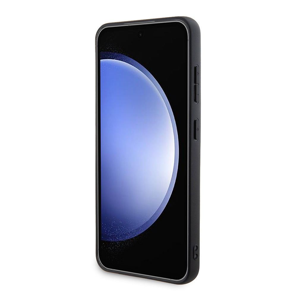 Galaxy S24 Kılıf Guess 4G Desenli Standlı Deri Kapak Kahverengi