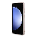 Galaxy S24 Kılıf Guess PU Deri 4G Metal Logolu Kapak Pembe