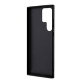 Galaxy S24 Ultra Kılıf Guess PU Deri Şerit Logolu Dizayn Kapak Siyah