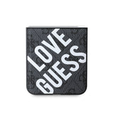 Galaxy Z Flip 6 Kılıf Guess Magsafe Uyumlu Love Guess Yazılı Kapak Siyah