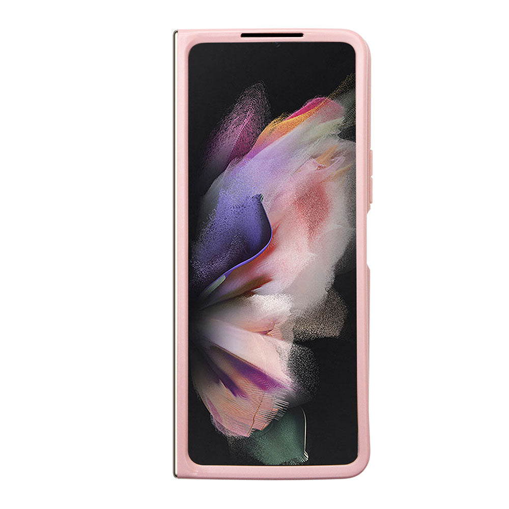 Galaxy Z Fold 5 Kılıf Guess Yazı Logolu Glitter Script Kapak Pembe