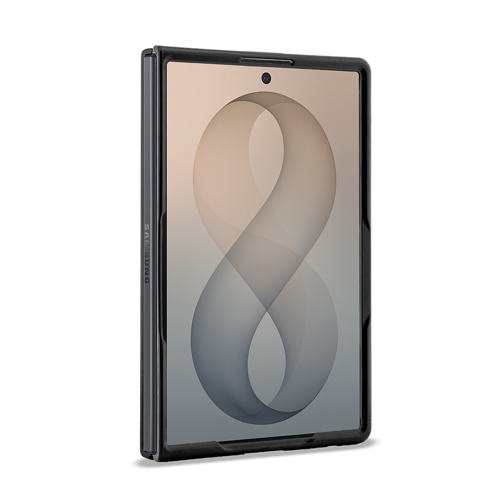 Galaxy Z Fold 8 Kılıf Guess M-safe Uyumlu 360 Dönebilen Standlı 4G Desenli Klasik Yazı Logolu Kapak Kahverengi