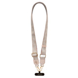 Guess 4G Desen ve Metal Logolu Çapraz Vücut Telefon Askı Kayışı 150cm Pembe