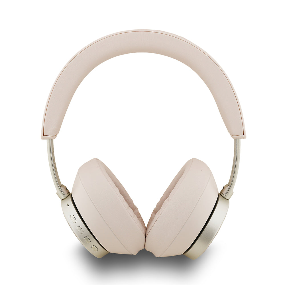 Guess 4G Desenli Metal Klasik Logolu Kulak Üstü Bluetooth Kulaklık Pembe