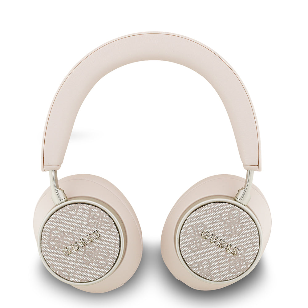 Guess 4G Desenli Metal Klasik Logolu Kulak Üstü Bluetooth Kulaklık Pembe