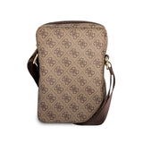Guess Çapraz Askılı Tablet Çantası Metal Logolu Fermuarlı 8 inç kahverengi