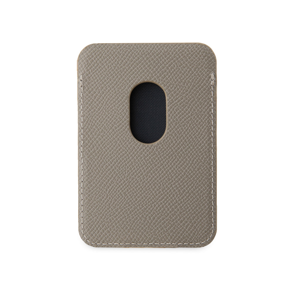 Guess Deri Magnetik Kartlık 2 Hazneli Üçgen Logolu Tasarım Kahverengi