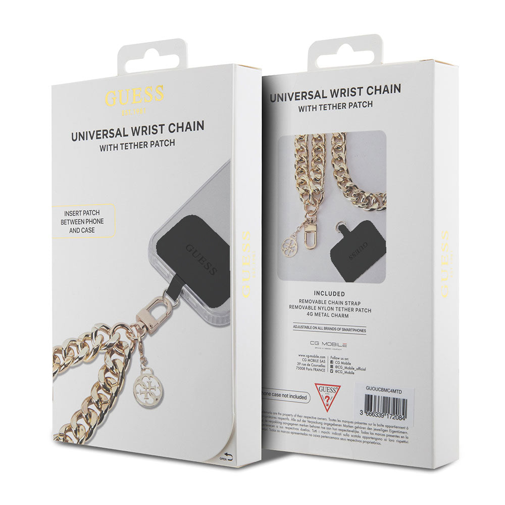 Guess 4G Logolu Kalın Telefon Askı Zinciri Gold
