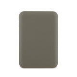 Guess Dijital Led Göstergeli Magsafe kablosuz PU Deri Powerbank 5000mAh 15W Kahverengi