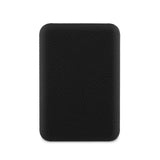 Guess Dijital Led Göstergeli Magsafe kablosuz PU Deri Powerbank 5000mAh 15W Siyah