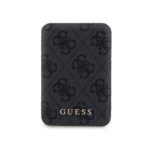 Guess Dijital Led Göstergeli PU Deri Magsafe Kablosuz Powerbank 5000mAh 15W Siyah