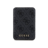 Guess Dijital Led Göstergeli PU Deri Magsafe Kablosuz Powerbank 5000mAh 15W Siyah