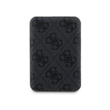 Guess Dijital Led Göstergeli PU Deri Magsafe Kablosuz Powerbank 5000mAh 15W Siyah