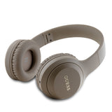 Guess Kulak Üstü Bluetooth Kulaklık Katlanabilir Metal Klasik Logolu Kahverengi