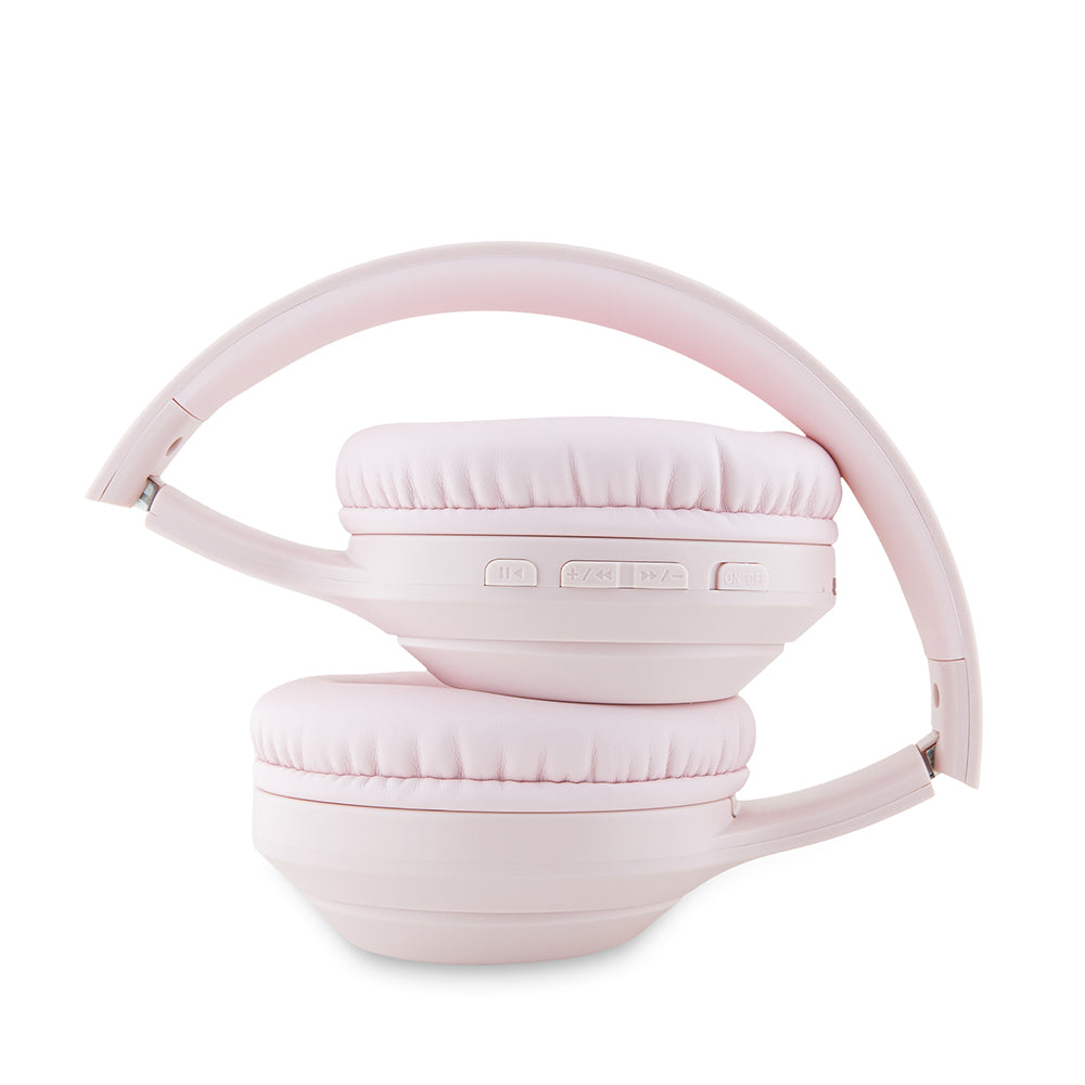 Guess Kulak Üstü Bluetooth Kulaklık Katlanabilir Metal Klasik Logolu Pembe