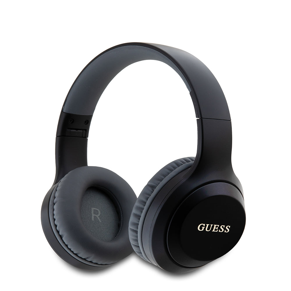 Guess Kulak Üstü Bluetooth Kulaklık Katlanabilir Metal Klasik Logolu Siyah