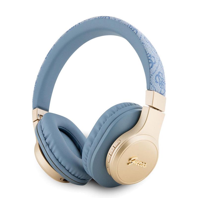 Guess Kulak Üstü Bluetooth Kulaklık Script Gold Serisi Mavi