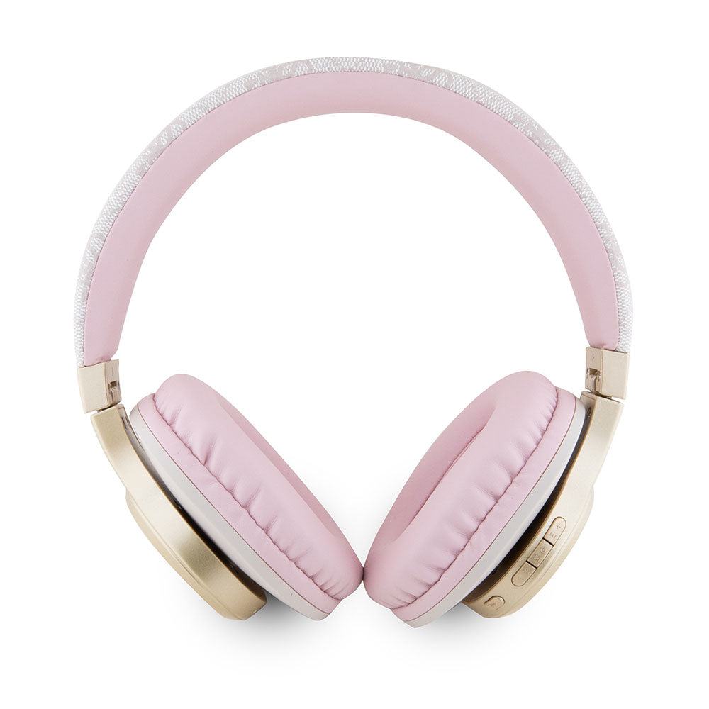 Guess Kulak Üstü Bluetooth Kulaklık Script Gold Serisi Pembe