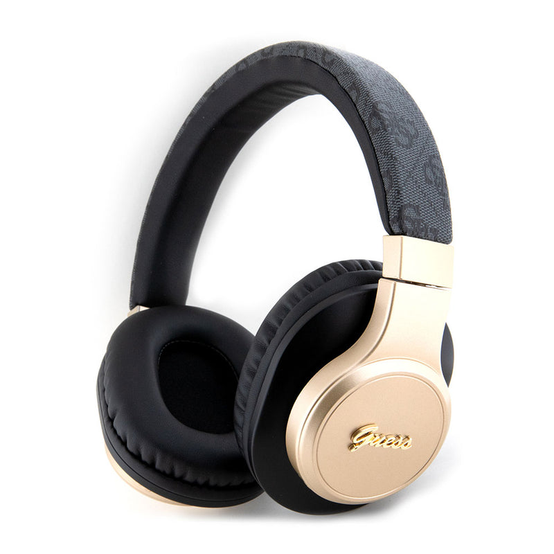Guess Kulak Üstü Bluetooth Kulaklık Script Gold Serisi Siyah