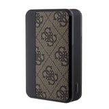 Guess Led Göstergeli PU Deri Powerbank 10000mAh 18W Kahverengi