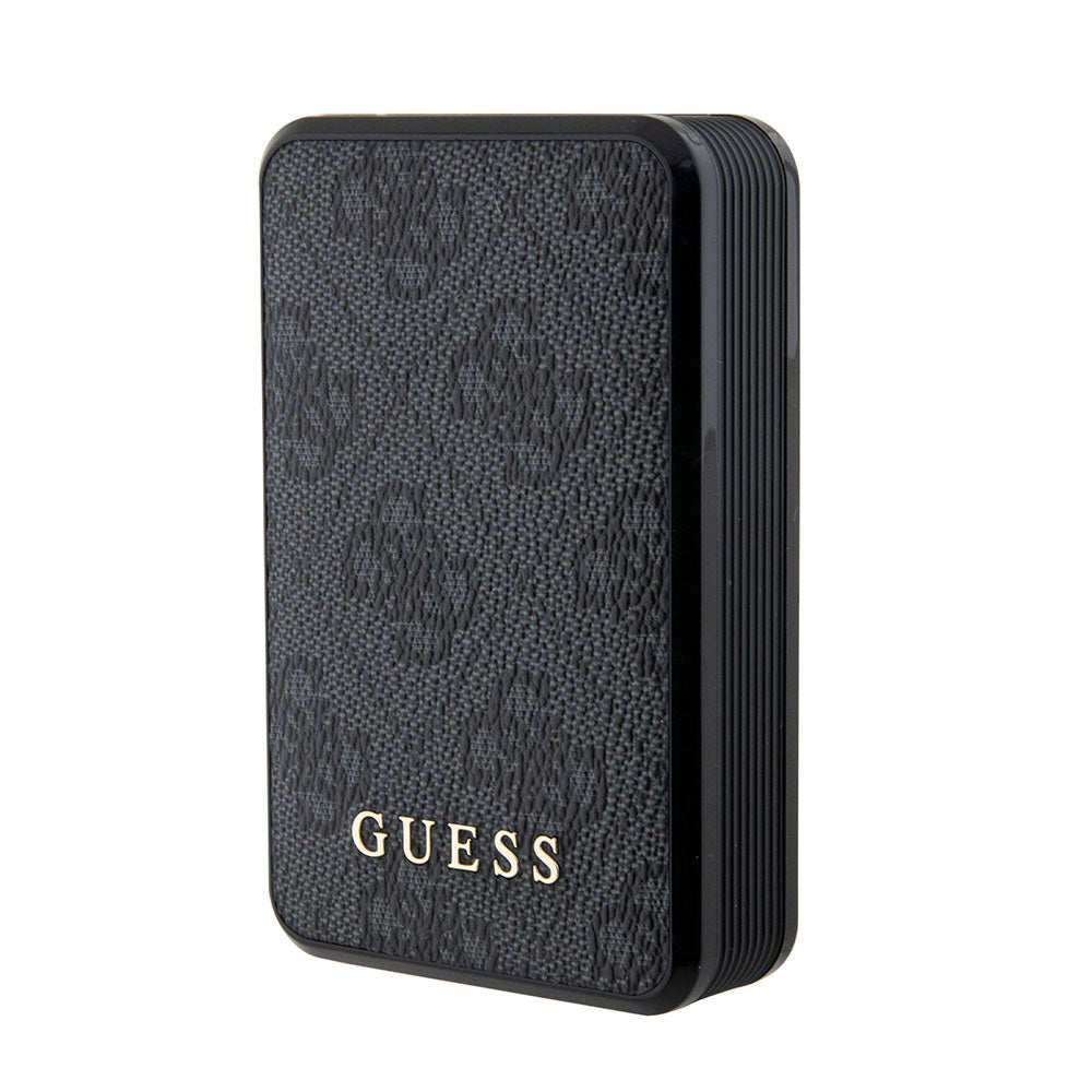 Guess Led Göstergeli PU Deri Powerbank 10000mAh 18W Siyah