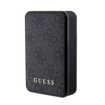 Guess Led Göstergeli PU Deri Powerbank 10000mAh 18W Siyah