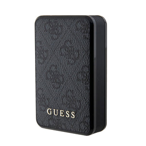Guess Led Göstergeli PU Deri Powerbank 10000mAh 18W Siyah