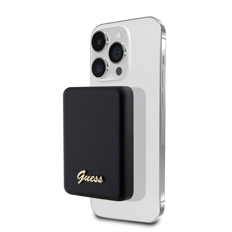 Guess Magsafe Şarj Özellikli Powerbank 5000mAh 15W Siyah