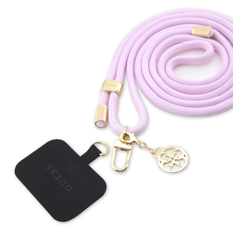 Guess Metal Logolu Cep Telefonu Askı İpi Lila