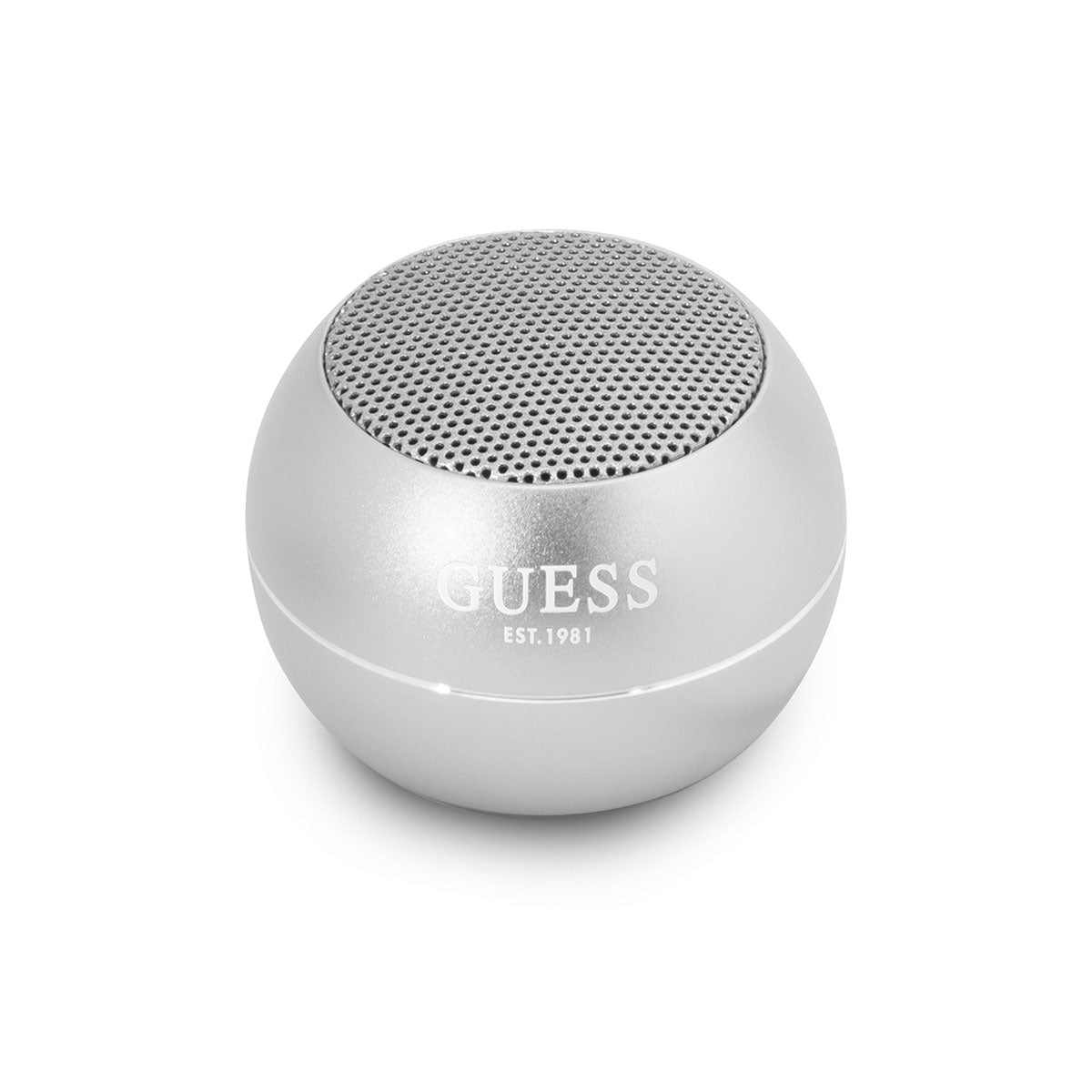 Guess Mini Bluetooth Speaker Hoparlör Alüminyum Alaşım Gövdeli Gri