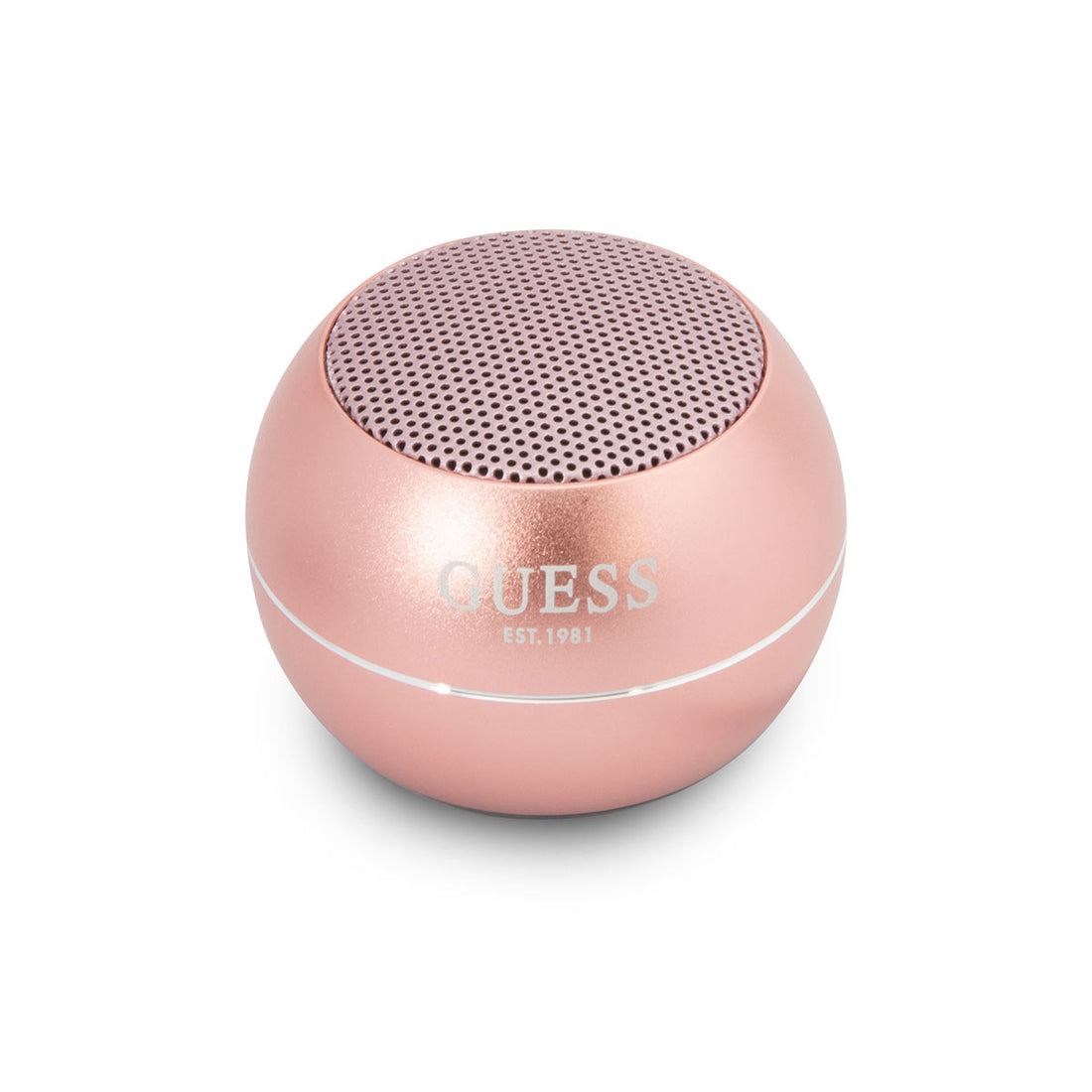 Guess Mini Bluetooth Speaker Hoparlör Alüminyum Alaşım Gövdeli Pembe