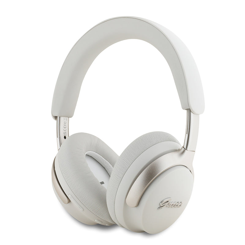 Guess Script Serisi ANC/ENC Özellikli Kulak Üstü Bluetooth Kulaklık v5.4 Beyaz
