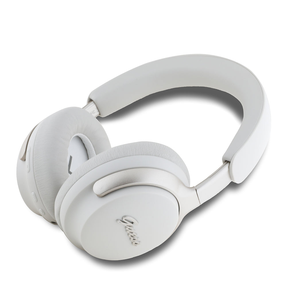 Guess Script Serisi ANC/ENC Özellikli Kulak Üstü Bluetooth Kulaklık v5.4 Beyaz