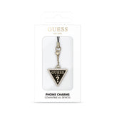 Guess Taşlı Üçgen Logolu Telefon Taşıma Askı İpi Gold