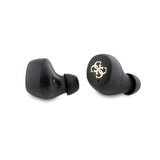 Guess TWS Kulak İçi Bluetooth Kulaklık Klasik Metal Yazı Logolu Kahverengi