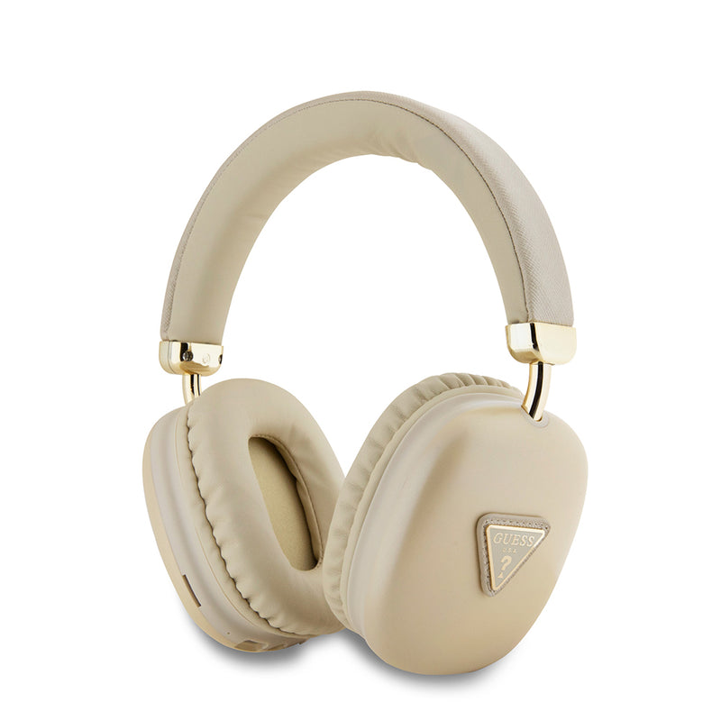 Guess Metal Üçgen Logolu Kulak Üstü Bluetooth Kulaklık Gold