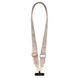 Guess Taşlı 4G Metal Logolu Çapraz Vücut Telefon Askı Kayışı 150cm Pembe