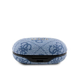 Guess TWS Kulak İçi Bluetooth Kulaklık Klasik Metal Yazı Logolu Mavi