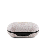 Guess TWS Kulak İçi Bluetooth Kulaklık Klasik Metal Yazı Logolu Pembe