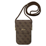 Guess Wallet Omuz Çanta Script Yazı Logolu Çapraz Vücut Askılı Çanta Kahverengi