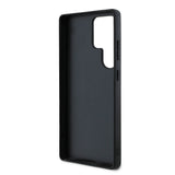 Galaxy S25 Ultra Kılıf Guess PU Deri 4G Desenli Metal Büyük 4G ve Yazı Logolu Kapak Pembe