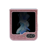 Galaxy Z Flip 5 Kılıf Guess Yazı Logolu Glitter Script Kapak Pembe