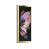 Galaxy Z Fold 5 Kılıf Guess Yazı Logolu Glitter Script Kapak Gold