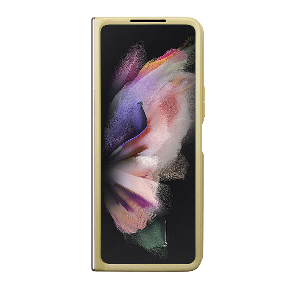 Galaxy Z Fold 5 Kılıf Guess Yazı Logolu Glitter Script Kapak Gold